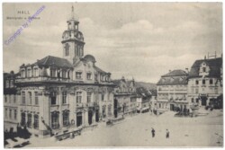 Hall, Marktplatz und Rathaus