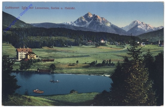 Igls, mit Lansersee, Serles und Habicht