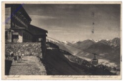 Innsbruck, Patscherkofelbahn gegen die Gletscher