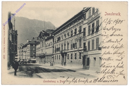 Innsbruck, Landeshaus und Post