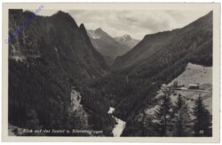 Innsbruck, Blick auf das Inntal u. Silvrettagruppe