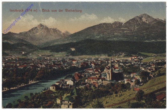 Innsbruck, Blick von der Weiherburg