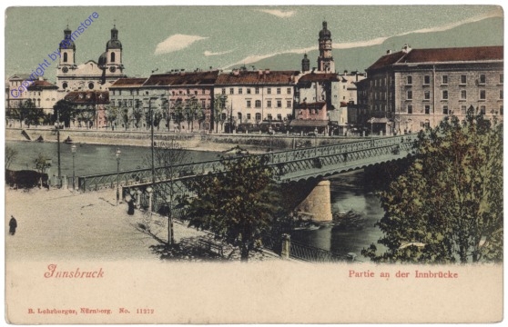 Innsbruck, Partie an der Innbrücke