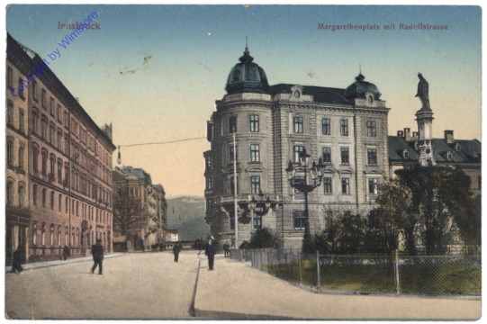 Innsbruck, Margarethenplatz mit Rudolfstrasse