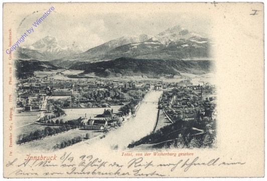 Innsbruck, Total, von der Weiherburg gesehen