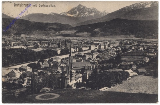 Innsbruck, mit Serlesspitze