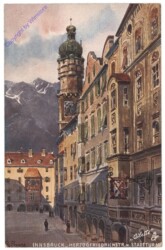 Innsbruck, Herzog Friedrichstraße mit Stadtturm
