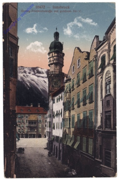 Innsbruck, Herzog Friedrichstraße mit goldenem Dachl