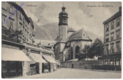 Innsbruck, Hofkirche, Burggraben mit der Hofkirche