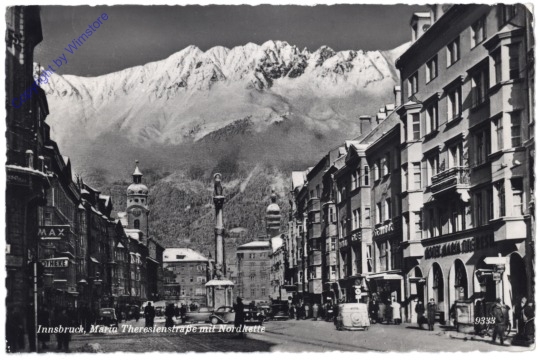Innsbruck, Maria Theresienstrasse mit Nordkette