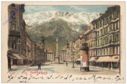 Innsbruck, Maria Theresienstrasse, Gruss aus
