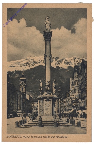 Innsbruck, Maria Theresienstrasse mit Nordkette