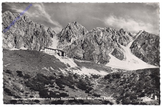 Innsbruck, Nordkettenbahn, Station Seegrube u. Bergstation