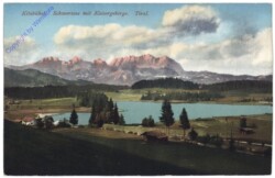 Kitzbühel, Schwarzsee mit Kaisergebirge