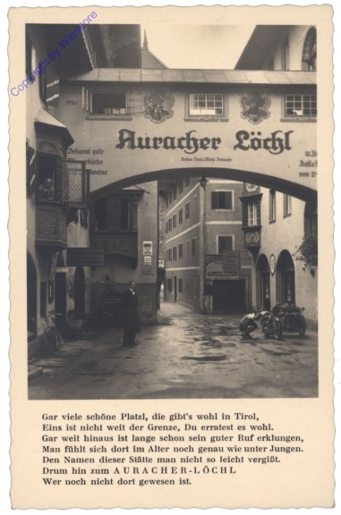 Kufstein, Auracher Löchl, Vers