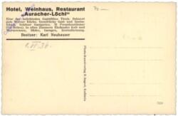 Kufstein, Auracher Löchl, Vers