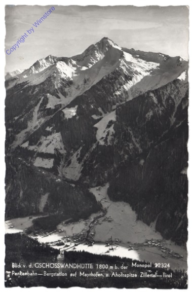 Mayrhofen, Blick von der Gschösswandhütte