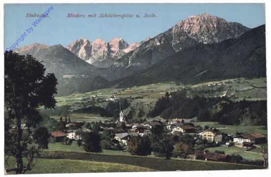Mieders, mit Schlickerspitze u. Saile