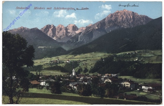 Mieders, mit Schlickerspitze u. Saile