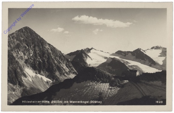 Stubaier Alpen, Hildesheimer-Hütte mit Wannenkogel