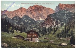 Scheffau, Kaindlhütte mit Scheffauer- und Zettenkaiser