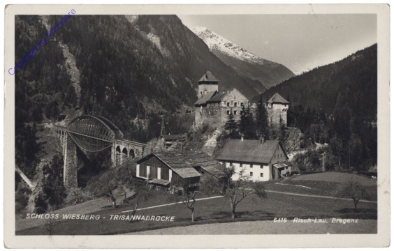 Tobadill, Schloss Wiesberg - Trisannabrücke
