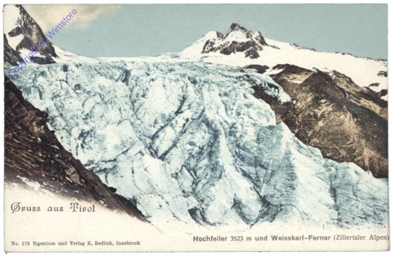 Zillertaler Alpen, Gruss aus Tirol, Hochfeiler und Weisskarl-Ferner