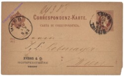 Correspondenz-Karte aus 1883