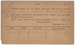 Correspondenz-Karte aus 1883