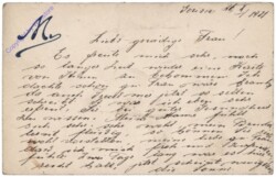 Postkarte aus 1921