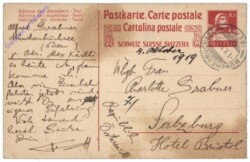 Postkarte aus 1919