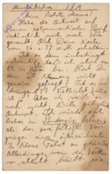 Postkarte aus 1919