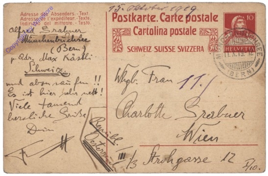 Postkarte aus 1919