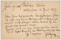 Correspondenz-Karte aus 1907
