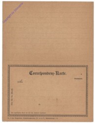 Correspondenz-Karte