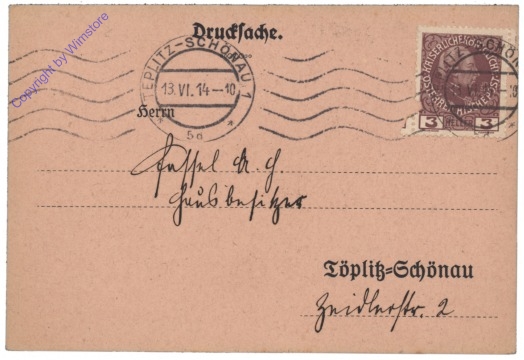 ak125925 Postkarte aus 1914; Einladung zur Hauptversammlung