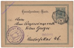 Postkarte aus 1902; Salzburger Volksbildungs-Verein - Einladung