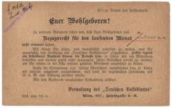 Postkarte aus 1912; Deutsches Volksblatt