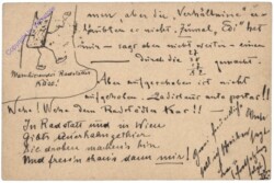 Correspondenz-Karte aus 1893; Lieber Carl Nr IV.
