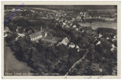 Lehnin, Kloster Lehning mit Klostersee, Fliegeraufnahme