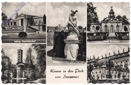Potsdam, Multiansicht Park von Sanssouci