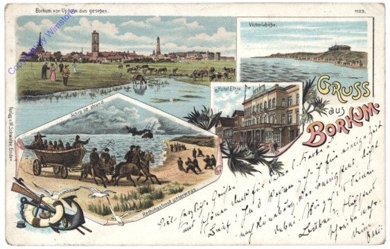 Insel Borkum, Gruss aus