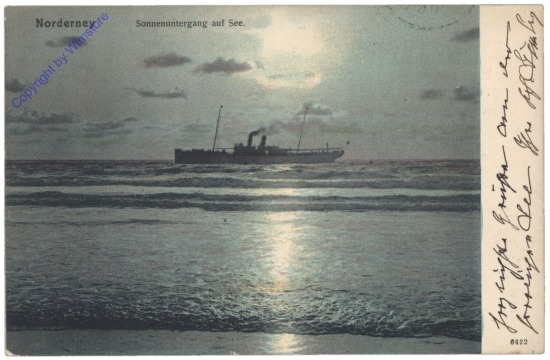 Norderney, Sonnenuntergang auf See