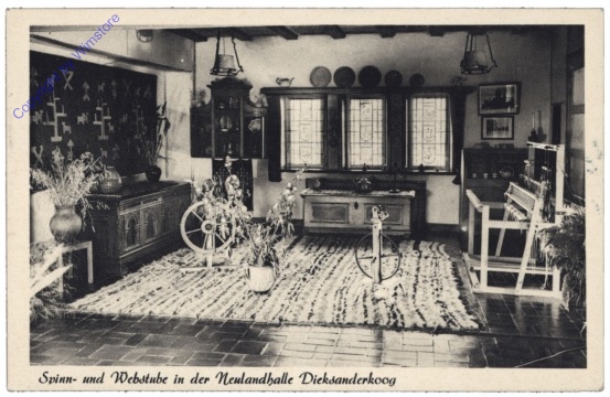 Friedrichskoog, Spinn- und Webstube in der Neulandhalle Dieksanderkoog