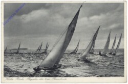 Kiel, Kieler Förde, Regatta der 6m Rennboote