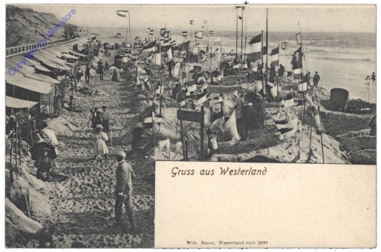 Insel Sylt, Nordseebad Westerland, Gruss aus