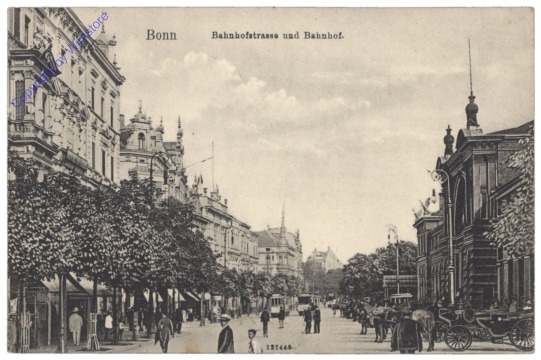 Bonn, Bahnhofstrasse und Bahnhof