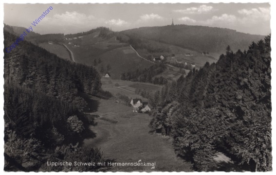 Detmold, Lippische Schweiz mit Hermannsdenkmal