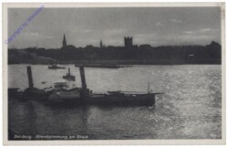 Duisburg, Abendstimmung am Rhein