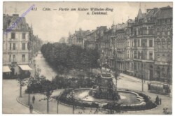 Köln, Partie am Kaiser Wilhelm-Ring u. Denkmal